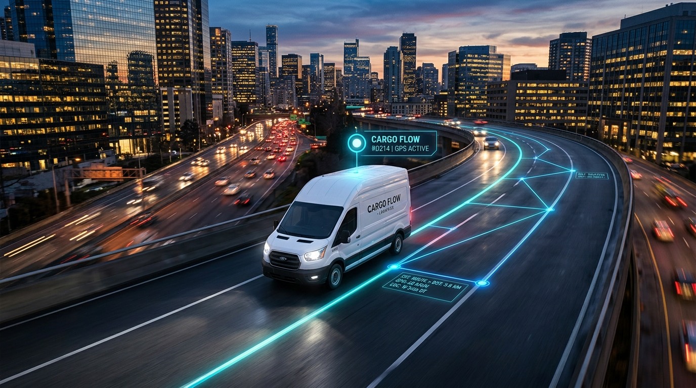 Commercial fleet vehicles connected through Wireless Links telematics