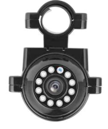 Mirror-mounted side camera for commercial vehicle blind-spot visibility