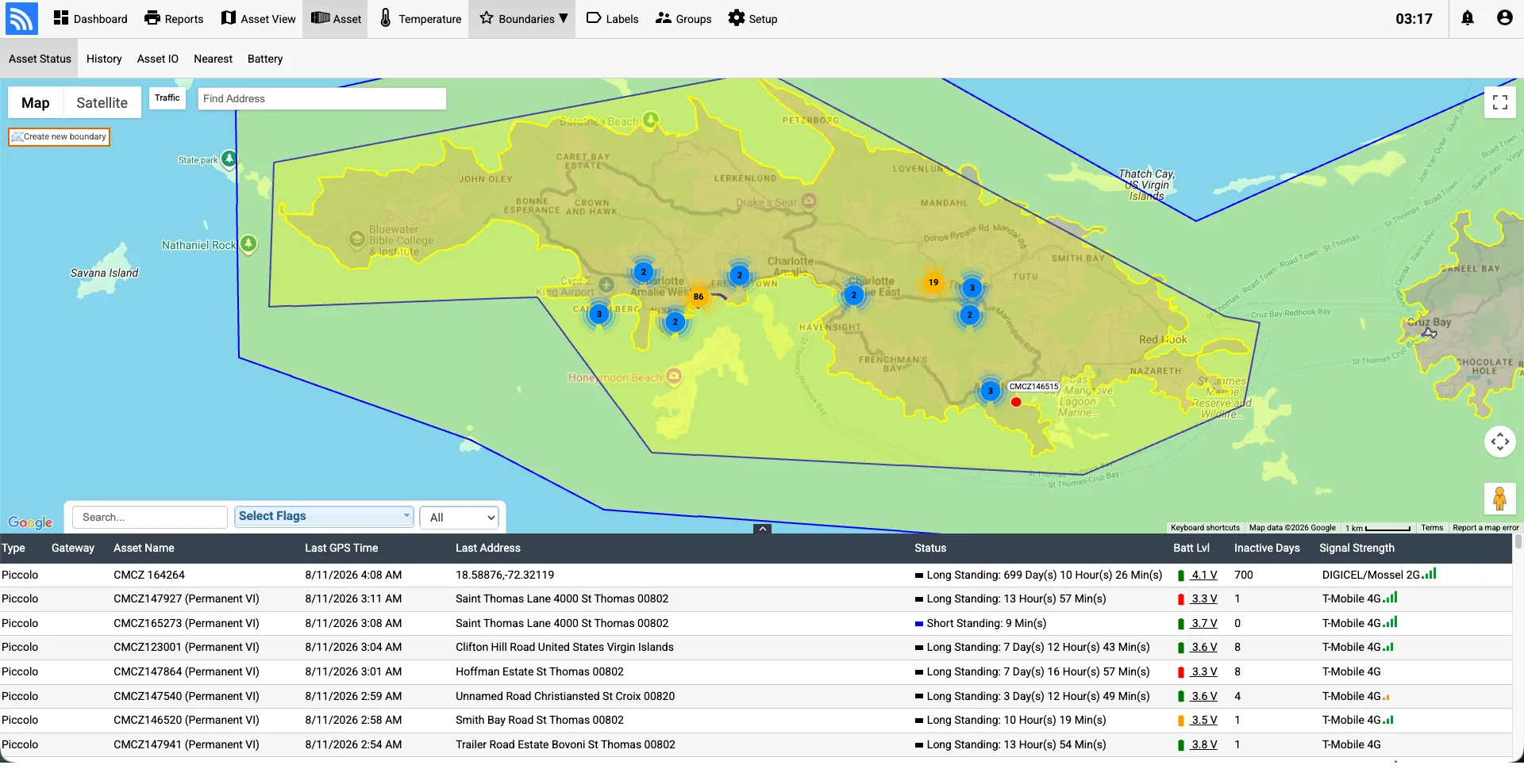 Nested operating boundaries in Fleet.Net